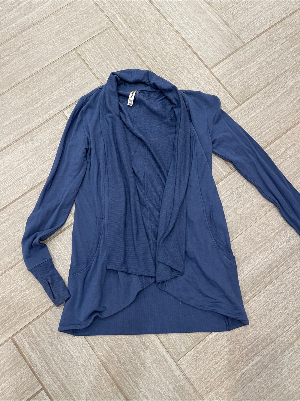 Athleta Blue Pranayama Cardigan